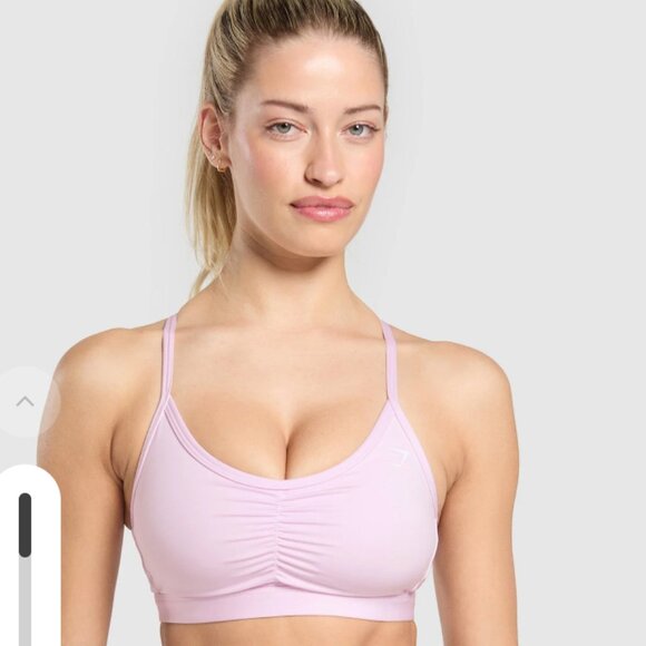NWOT Gymshark Ruched Sports Bra - Picture 1 of 4